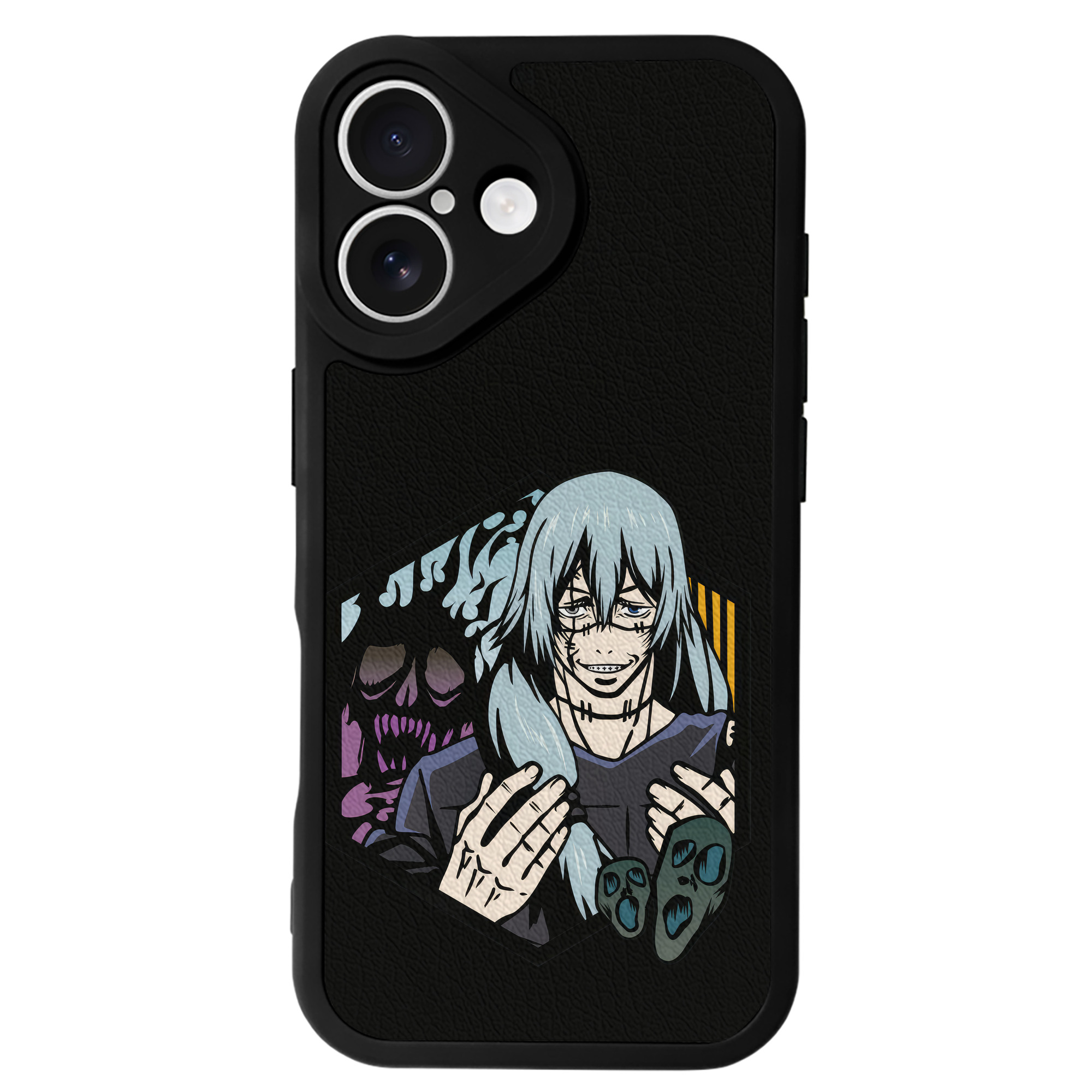 （画像用） 呪術廻戦 Jujutsu Kaisen 【iPhone 16シリーズ対応】シリコンスマホケース（レザー調） 材質：シリコン